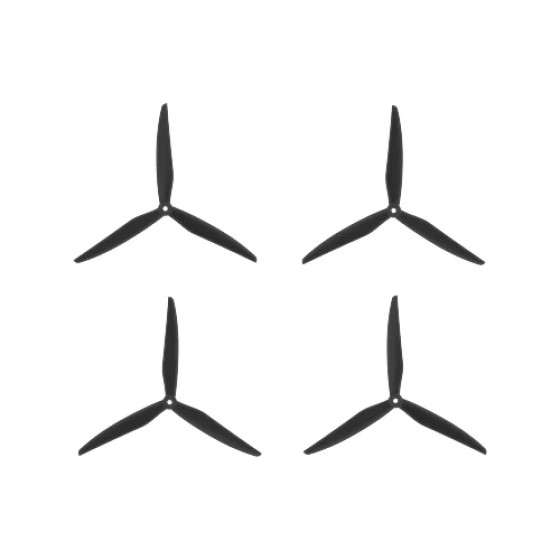 Hot GEMFAN 1050 10 Inch 3-Blade Propeller Black Glass Fiber Nylon Macroquad for Longrange DIY Drone 1CW+1CCW Accessories Parts